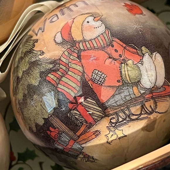 Warm Wishes Box Of 7 Christmas Snowman Ornaments - Picture 5 of 8